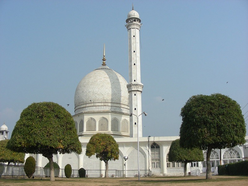 Hazratbal Shrine in Kashmir brown chinar kashmir