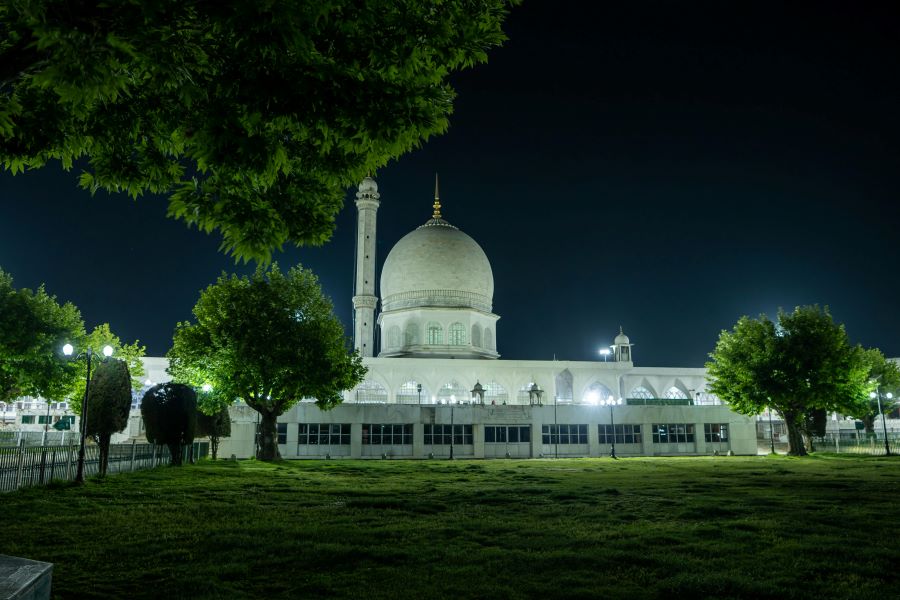 Hazratbal Shrine in Kashmir brown chinar kashmir