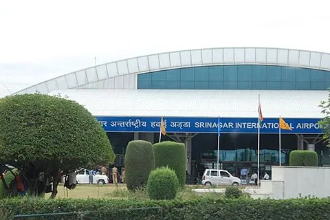 Srinagar International Airport brown chinar kashmir