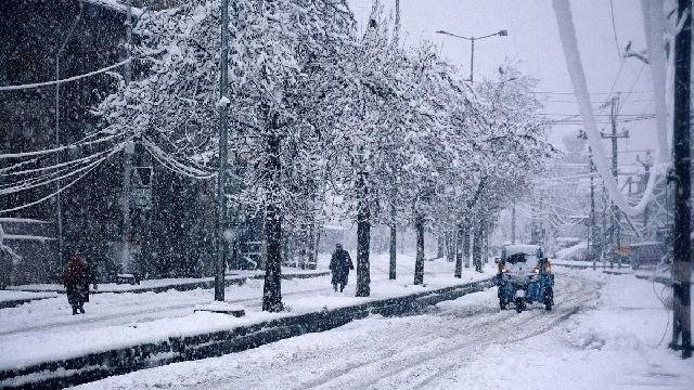 Srinagar in February