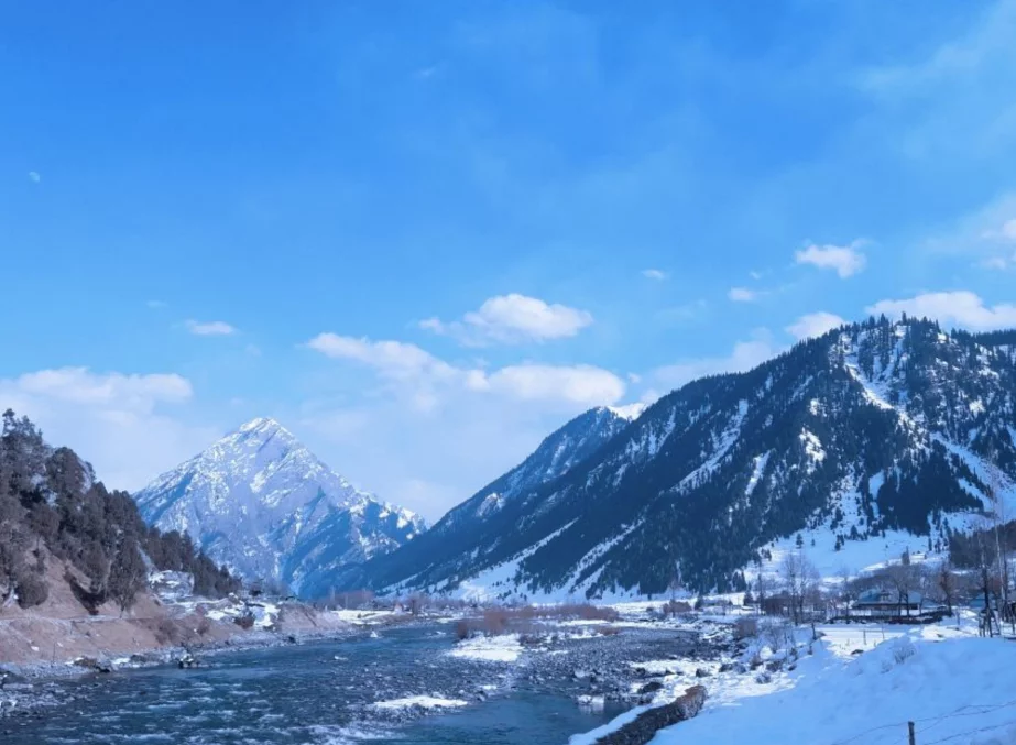 Gurez valley in March brown chinar kashmir
