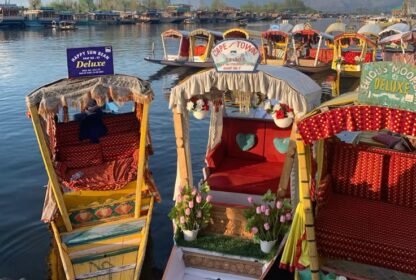 shikara ride in Dal Lake