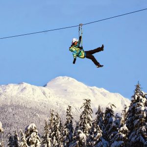 Courtesy of Ziptrek EcotoursWinter Ziptrek Mtn View