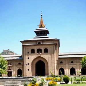 Jamia Masjid in Kashmir brown chinar kashmir