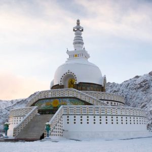 Shanti Stupa Ladakh brown chinar kashmir