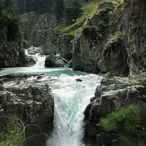 aharbal waterfall kashmir brown chinar kashmir.